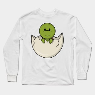 Turtle as Baby with Eggshell Long Sleeve T-Shirt